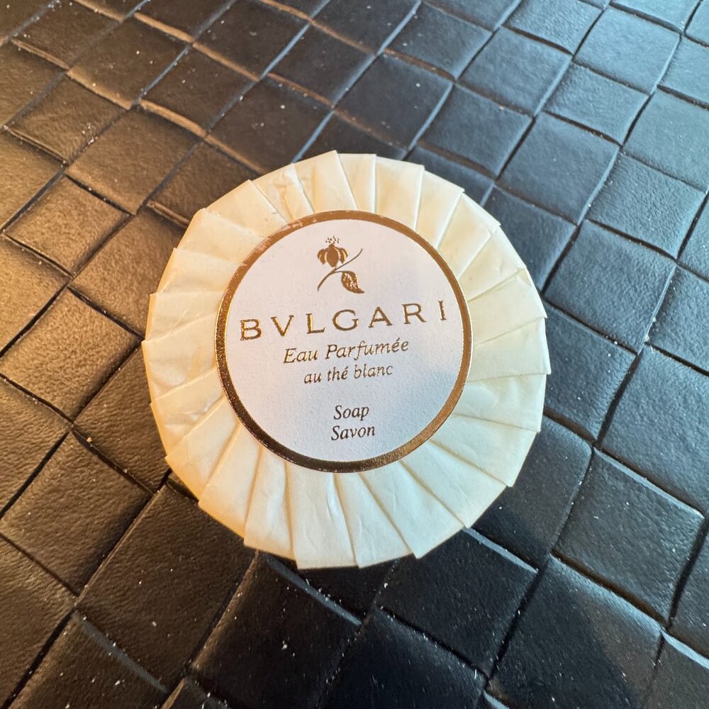 Bvlgari Eau Perfumee au the blanc Round Soap 1.7 oz New